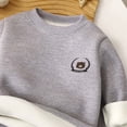 thumbnail image 5 of Posijego Toddler Boys Girls Winter Thermal Outfits Fleece Lined Long Sleeve Sweatshirts and Joggers 2 Piece Sets, 5 of 6