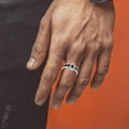 thumbnail image 3 of DVEATR Mens Star of David Ring with Hebrew Size 9/10/11 in 925 Sterling Silver Jewish Star Rings Jewelry Gifts, 3 of 6