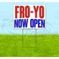 thumbnail image 1 of Fro-Yo Now Open (18" x 24") Yard Sign, Includes Metal Step Stake, 1 of 6