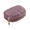 Purple, variant on Coin Purse,Compact Dual Zippered Small Purse,Modern Versatile Change Purse in Soft Textured Leather Design