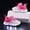 Red, variant on Liyamei Girls Sneakers For Toddlers Light Up Walking Shoes Non Slip Comfortable Breathable Casual Outdoor Play Shoes For Age 1 6 Size 21