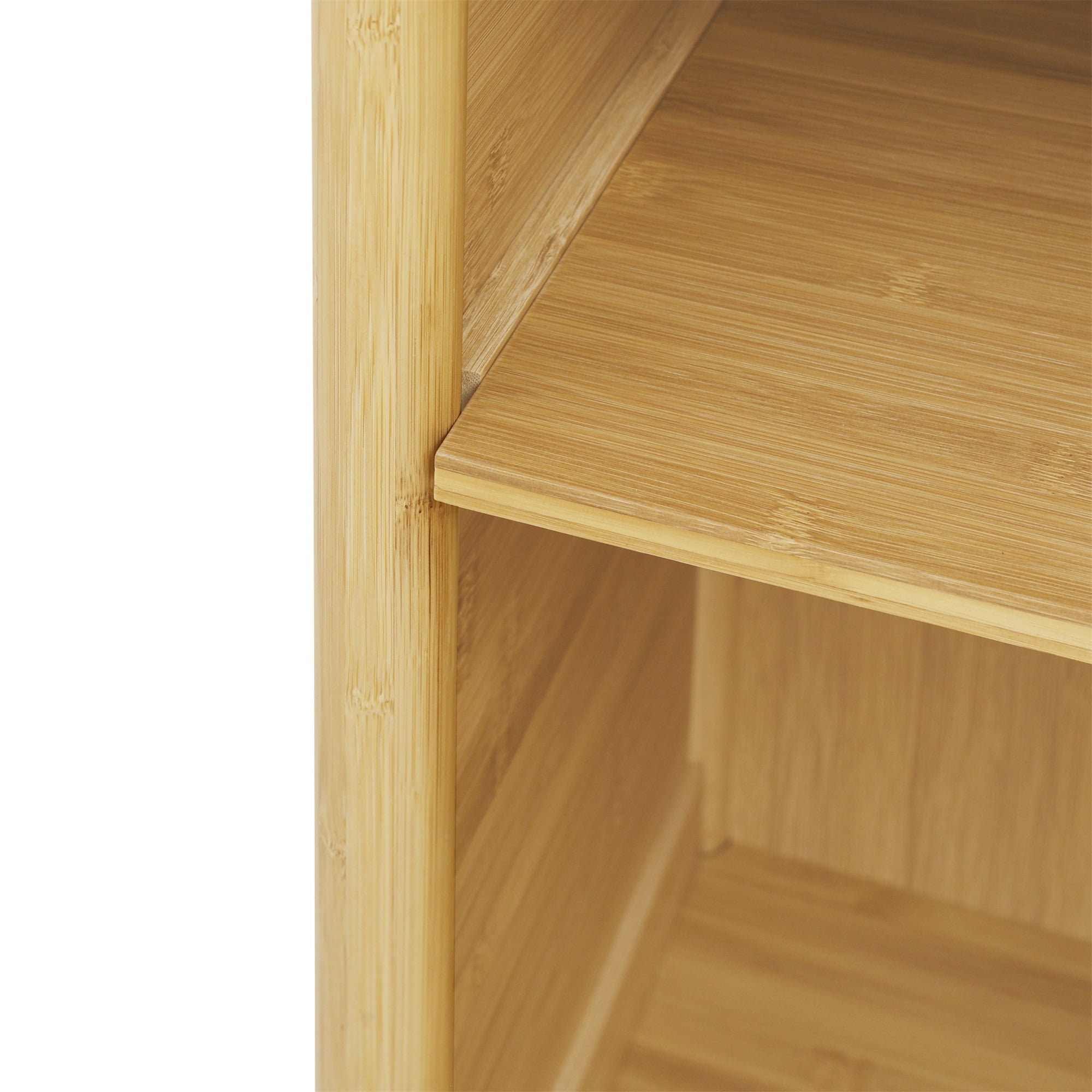 Resenkos Bamboo Rattan Nightstand with 1 Door Accent Storage End Table Side Table for Bedroom Oak Finish Resenkos Bamboo Rattan Nightstand with 1 Door Accent Storage End Table Side Table for Bedroom Oak Finish