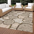 thumbnail image 3 of Addison Rugs Chantille Indoor/Outdoor Transitional Lodge Khaki Machine Washable Rectangle Rug, 9' x 12', 3 of 8