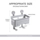 thumbnail image 3 of Organizador de almacenamiento para baño, soporte de pared adhesivo para almacenamiento con, 3 of 8