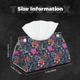 thumbnail image 5 of Honeii Floral for Tissue Box Cover/Holder - Covers Rectangular Shaped Boxes with a Contemporary Finish - Designed with Modern PVC Leather, 5 of 7