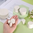 thumbnail image 5 of Tapered Shaped Solid Rubber Stoppers 14mm to 19mm, 14 Pack Lab Rubber Plugs for Sealing, White, 5 of 7