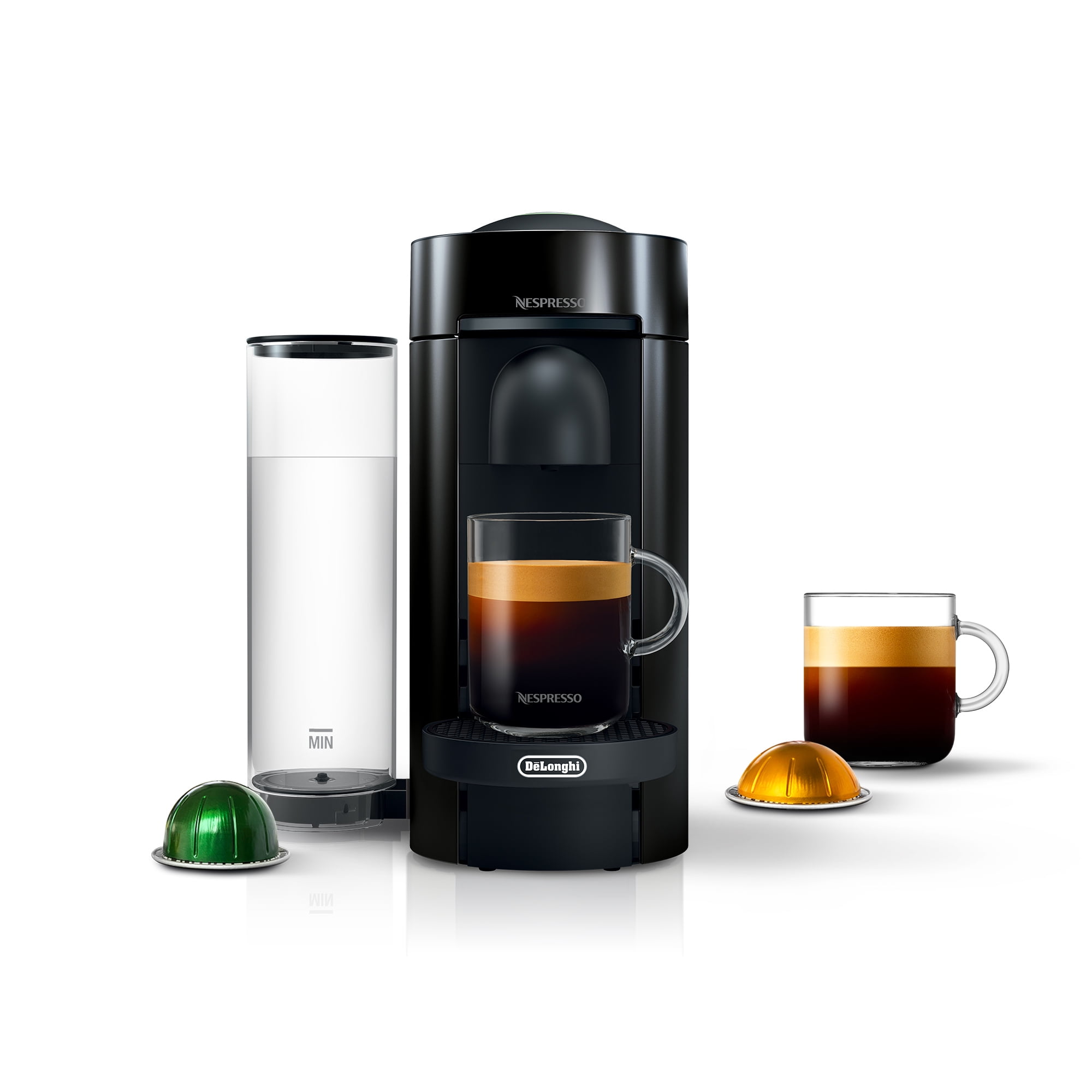 Til Ni Ordinere Krav Nespresso Vertuo Plus Coffee and Espresso Maker by De'Longhi, Black -  Walmart.com