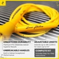 thumbnail image 2 of HONOR ATHLETICS Speed Rope, Skipping Rope - Best for Double Under, Boxing, MMA, Cardio Fitness Training Condition - Adjustable 10ft - Jump Rope (Yellow), 2 of 6