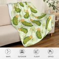 thumbnail image 4 of Dill Pickles Blanket Pickle Gifts for Women Girls Boys 50"X 40", Soft Flannel Cozy Warm Lap Throw Blanket for Kids Adults, Funny Pickle Blanket Quilt for Pickle Lovers Couch Bed, 4 of 4