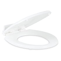 Toilet Seat Slow Close, White Wood Toilet Seat Replacement - Fits 310 Series Toilets - Universal Fit Bathroom Seat with Easy Installation & Durable Design