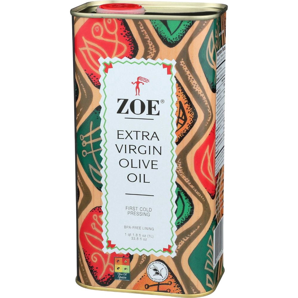 Zoe Diva Select Extra Virgin Olive Oil, 33.8 Ounce Tin -- 6 per Case.