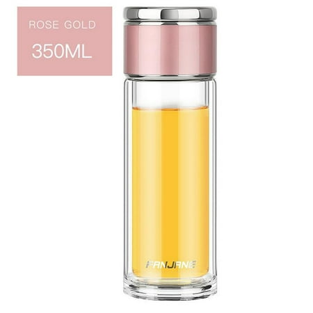 

〖CFXNMZGR〗Sports Safety Men S Office Mini Portable Tea Separation Tea Cup Double Glass Women S Cup Gift