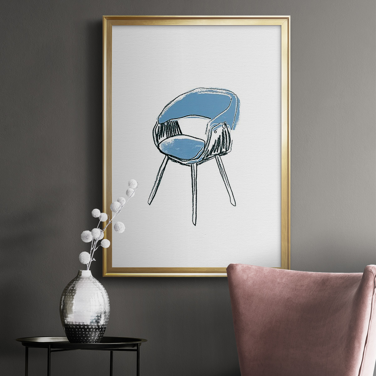 Take a Seat I Premium Framed Print, in Gold, Black, or Silver - Ready to Hang