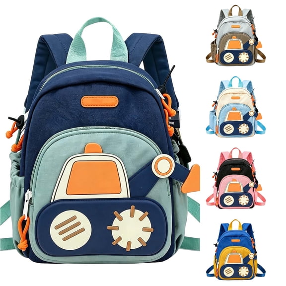 WAYUTE Backpack for Kids Zip Up Cartoon Themed Backpacks Cute Double Shoulder Preschool with Soft Straps and Lightweight Design Bookbag Casual Outdoor Travel