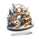 thumbnail image 2 of Decoración navideña plana 2D de casa de nieve, miniatura tradicional coleccionable de pueblo navideño en acrílico para oficina, escaparate o, 2 of 9