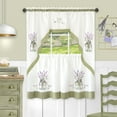 thumbnail image 2 of Lavender Embellished Tier and Swag Curtain Set - 58x24, 2 of 5