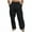 Black, variant on Pants for Men Men's Solid Color Drawstring Fashionable Casual Pants Full Length Pants
