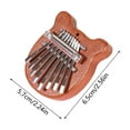 thumbnail image 2 of Piano à Doigt Symétrique à 8 Touches Mini Pouce Instrument de Musique pour Tous les Âges Amateurs de Musique Jouet Éducatif, 2 of 3