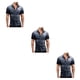 thumbnail image 5 of Camisa de mezclilla Minnieouse para hombre Camiseta de vaquero de manga corta Gris claro 3XL, 5 of 6