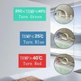 thumbnail image 3 of Brushed Nickel Bathroom Sink Faucet with Led Three Colors Brass Three Holes Dual Handle Waterfall Mix Hot & Cold Water, 3 of 6