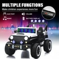 thumbnail image 2 of HICOMILA 24V  Ride on Car Toy, 4WD Motors Electric Cars, 2-seater Electric Car with Remote Control, Colorful LED Lights, Adjustable Speed, USB port, MP3, Suitable for teens, White, 2 of 13