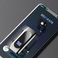 thumbnail image 4 of Auriculares inalámbricos Bluetooth 5.2 con indicador de batería para smartphones, color plata, 4 of 9