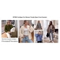 thumbnail image 5 of BTFBM Cardigan Sweaters for Women Fall Clothes Lantern Long Sleeve Button Open Front Chunky Knit Oversized Sweater, 5 of 10