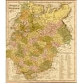 thumbnail image 2 of Vintage Maps 20x23 White Modern Wood Framed Museum Art Print Titled - European Russia 1844, 2 of 4