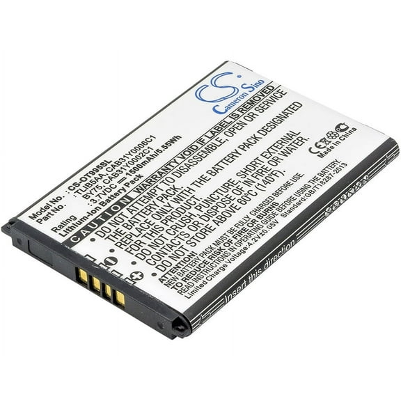 Replacement Battery for TCL A860,A968,A998,U980,W989,1500mAh,Mobile Phone battery