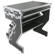 ProX XS-ZTABLEJR DJ Z-Table Jr Workstation Portable Booth Case W/Handle & Wheels
