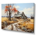 thumbnail image 2 of Designart "Countryside Rustic Barn Collage II" Landscapes Canvas Print, 2 of 5
