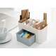 thumbnail image 4 of Caja de maquillaje de escritorio de plástico - Azul Xemadio WL-00156-3, 4 of 4