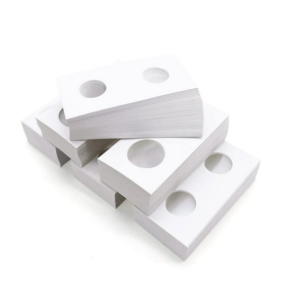 300Pcs 6 Assorted Sizes Coin Holders,Coin Album Coin Storage Coin Paper Holders for Coin Protect