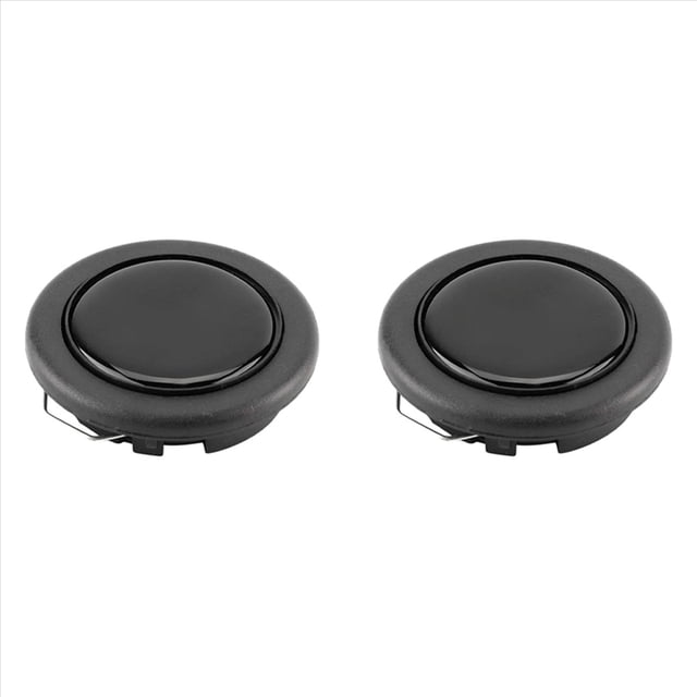 2X Car Modified Steering Wheel Horn Button Racing Steering Wheel Button Universal Horn Cover,2 x Steering wheel button,Black