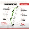 thumbnail image 3 of Genesis Original Arc à Poulies, Ajustable, Tir à la Main-Droit, Vert, 3 of 9