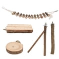 thumbnail image 2 of Juego de 5 posavasos de madera para pájaros Bling Bling, 2 of 12