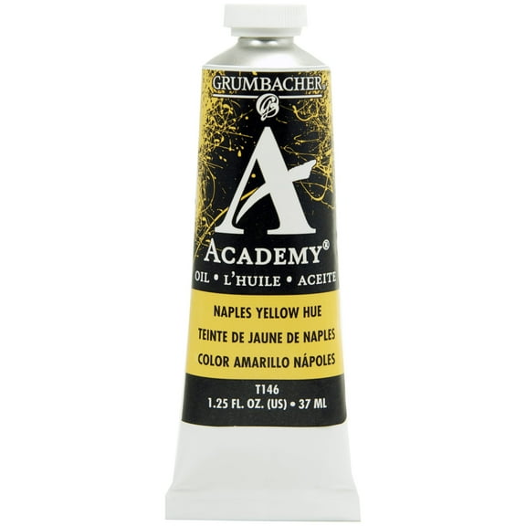 Grumbacher Academy Oil Color, 37ml Tube, Naples Yellow Hue