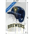 thumbnail image 3 of MLB Milwaukee Brewers - Drip Helmet 22 Wall Poster, 22.375" x 34", 3 of 4