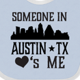 thumbnail image 4 of Inktastic Austin Texas Someone Loves Me Skyline Boys or Girls Baby Bib, 4 of 4