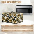 thumbnail image 6 of Whosucclay Sunflower Cow Print Microwave Oven Cover Dust Oil Proof Machine Protector Waterproof Decorative Kitchen Appliance Cover 18.25" x 14.5" x 11"inches-S, 6 of 7