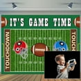 thumbnail image 2 of 10 x 8 ft Football Backdrop Photography Rugby Party Background Touch Football Down Backdrop American The USA Football Field Photo Banner Boys Kids Party Football Decoration Supplies, 2 of 3