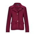 thumbnail image 2 of Vedolay Jackets for Women Womens Casual Office Long Sleeve Open Front with Button Suit Jacket,Red L, 2 of 5