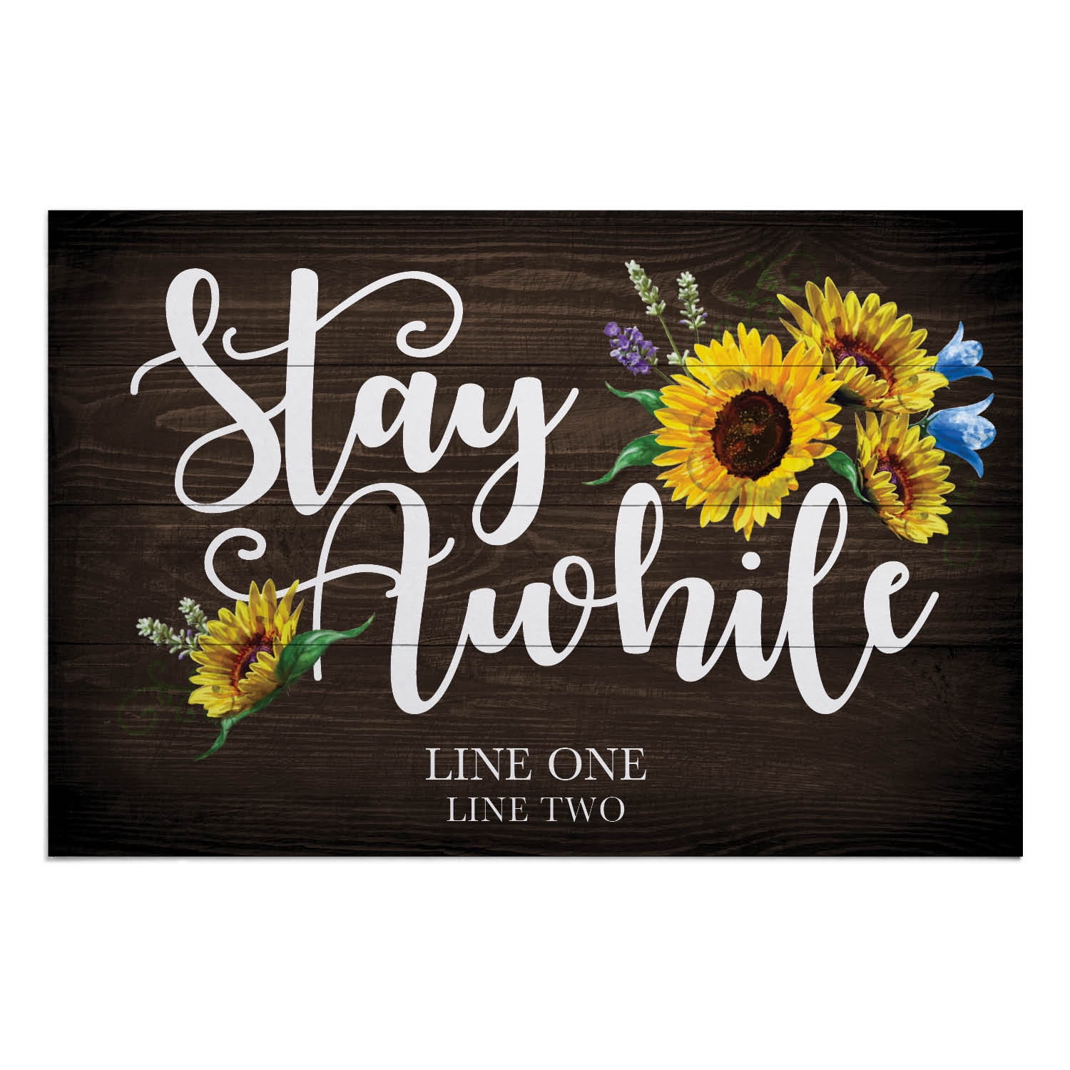 Stay Awhile Personalized Indoor/Outdoor Doormat