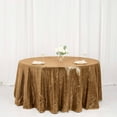 thumbnail image 3 of Efavormart 120" Wholesale Premium Gold Table Cover Sparkly SEQUIN Round Tablecloth For Wedding Banquet Party Home Decor, 3 of 11