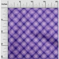 thumbnail image 2 of oneOone Cotton Cambric Purple Fabric Check Craft Projects Decor Fabric Printed By The Yard 56 Inch Wide, 2 of 4
