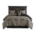 thumbnail image 3 of JERFIT 8-Piece King Comforter Set Jacquard Bedding Ensemble, Black, Ultra Soft Polyester, Hypoallergenic, Wrinkle Resistant, Machine Washable, 3 of 10