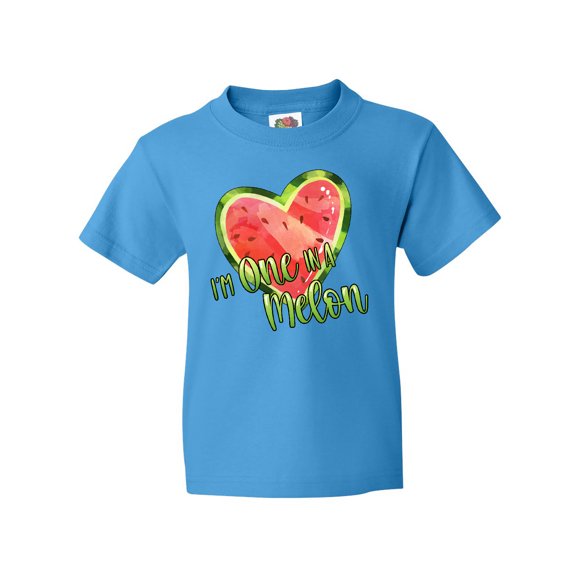 Inktastic I'm One in a Melon- Watermelon Heart Youth T-Shirt