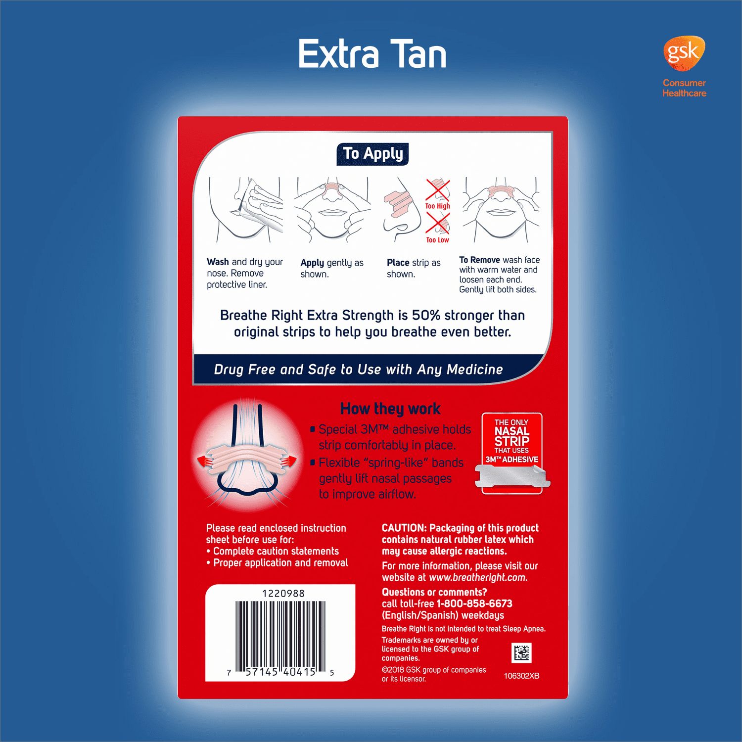 Breathe Right® Extra Strength Tan Nasal Strips, 26 ct - City Market