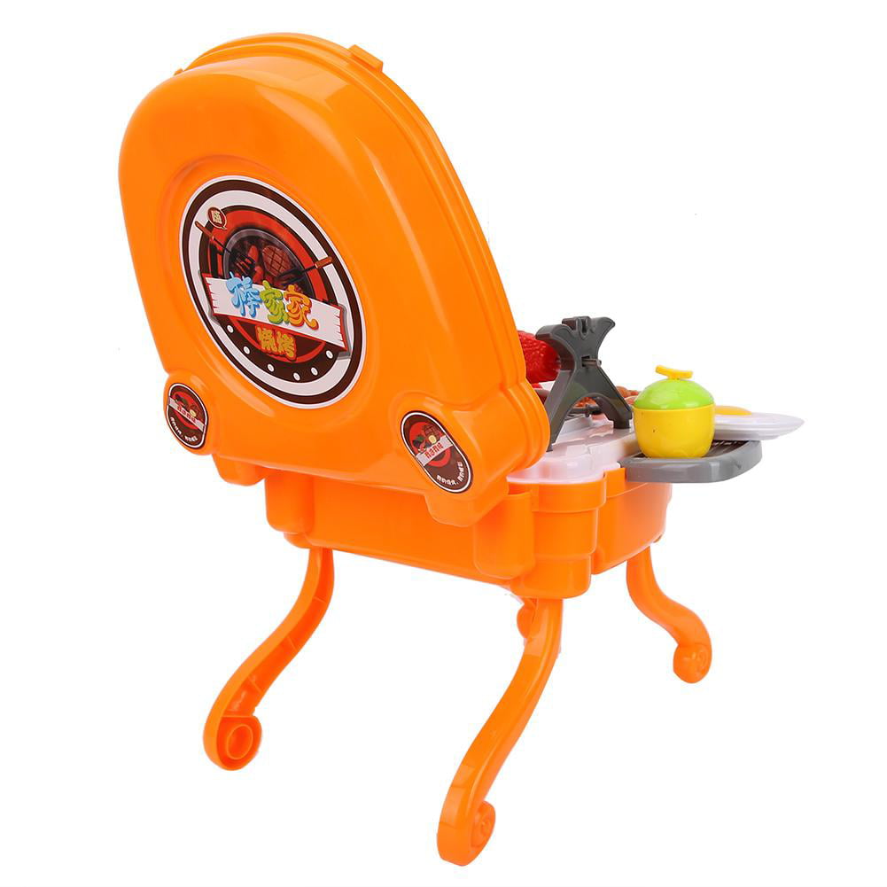 Durable Kid Barbecue Toys Kitchen Rotisserie Grill Shop Barbecue Food Play House 