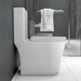 thumbnail image 3 of Bidet Toilet Small Compact One Piece Toilet Dual Flush,23 inch Short Depth for Tiny Bathroom,White,Elongated Toilet, 3 of 9